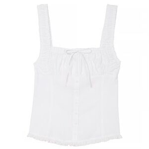 NWT Frankie’s Bikinis VS Pink Poplin Tank Top